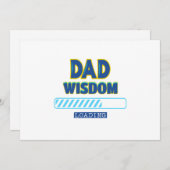 Papa Wijsheid Laden Feestdagenkaart (Voorkant / Achterkant)
