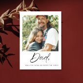 Papa, wil je met me naar het altaar lopen Bruid Kaart