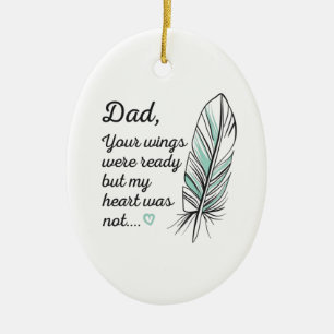Papa Wings was klaar voor mijn hart, niet voor her Keramisch Ornament