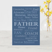 *Papa wist je het al* Kaart (Gele Bloem)