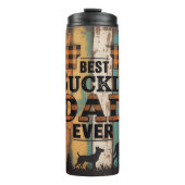 Papa Wolf Legend, man mythe Sterk, ruig dier Po Thermosbeker (Voorkant)