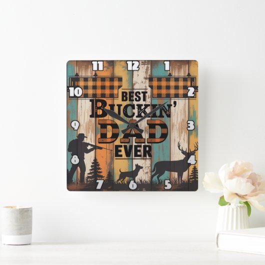 Papa Wolf Legend, man mythe Sterk, ruig dier Po Vierkante Klok (Huis)