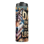 Papa: Wolf, Man, mythe, legende Thermosbeker (Voorkant)