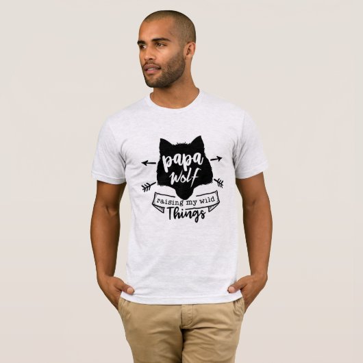 Papa Wolf T-shirt (Voorkant volledig)