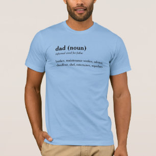 Papa woordenboek definitie aangepaste tekst t-shir t-shirt
