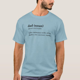 Papa woordenboek definitie aangepaste tekst t-shir t-shirt
