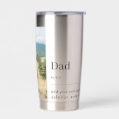 Papa Word Definitie Foto Geïsoleerde Drinkbeker (Links)