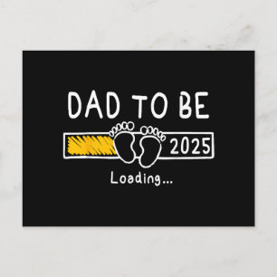 Papa wordt 2025 Papa est 2025 Papa wordt gepromove Briefkaart