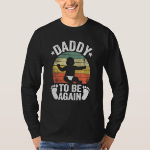 Papa wordt binnenkort weer een nieuwe vader t-shirt