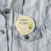 Papa wordt Bumblebee Baby shower Button (In situ)