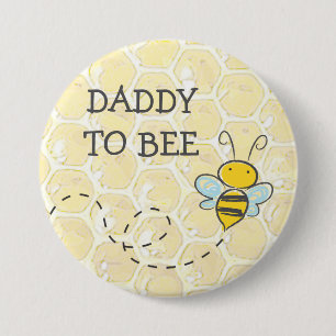Papa wordt Bumblebee Baby shower Button