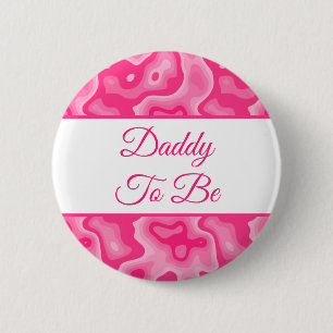 Papa wordt Button Baby shower van Girl