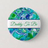 Papa wordt | Button Baby shower van jongen (Voorkant)