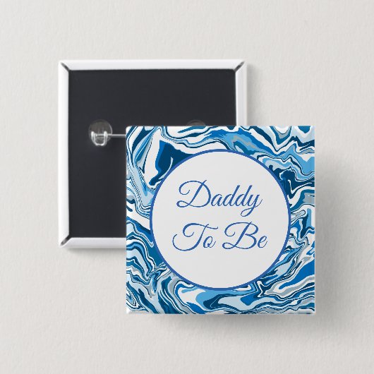 Papa wordt | Button Baby shower van jongen (Voorkant /achterkant)
