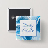 Papa wordt | Button Baby shower van jongen (Voorkant /achterkant)