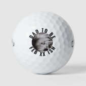 Papa wordt Custom Ultrasound Foto Golf Balls Golfballen (Voorkant)
