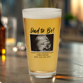 Papa wordt Echografie Foto 1e Vaderdag Glass Glas