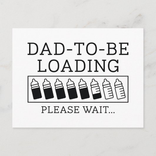 Papa wordt geladen briefkaart (Voorkant)
