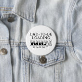 Papa wordt geladen ronde button 7,6 cm (In situ)