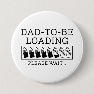 Papa wordt geladen ronde button 7,6 cm