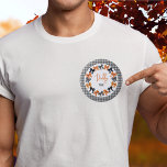 Papa wordt Halloween Coquette Bows Ronde Button 5,7 Cm<br><div class="desc">Schattigee en kokette Halloween kleuren zwart,  sinaasappel en witte bogen ontwerp met een zwart-witte achtergrond controleren.</div>