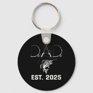 Papa wordt in 2025 Visser Papa Wordt Nieuw Baby Pa Sleutelhanger
