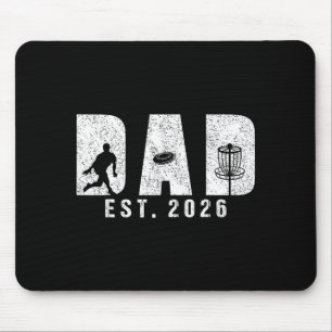 Papa wordt in 2026 Disc Golf Papa om nieuwe babys  Muismat