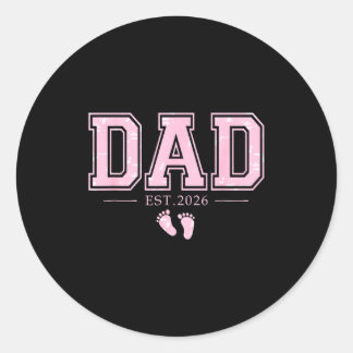 Papa wordt in 2026 Vaderdag Eerste keer vader van Ronde Sticker