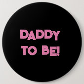 Papa wordt ronde button 6,0 cm (Voorkant)