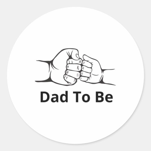 Papa wordt Sticker (Voorkant)