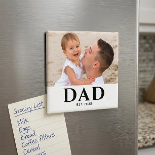 Papa Wordt Vader-Fotocadeau Magneet