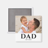 Papa Wordt Vader-Fotocadeau Magneet (Voorkant / Achterkant)