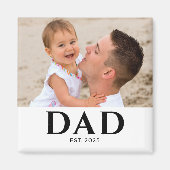 Papa Wordt Vader-Fotocadeau Magneet (Voorkant)