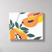 PAPA-YAY! tropische fruitpapaja Canvas Afdruk (Voorkant)