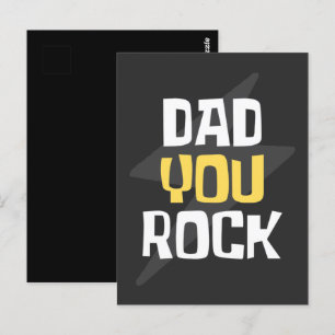 Papa You Rock - Vaderdag/Birthday Gift Briefkaart