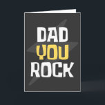Papa You Rock - Vaderdag/Birthday Gift Kaart<br><div class="desc">Geweldige pa You Rock ontwerp dat je je vader kunt geven.</div>