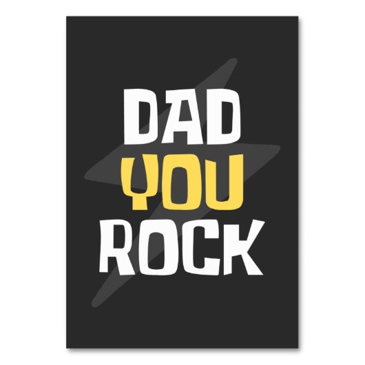 Papa You Rock - Vaderdag/Birthday Gift Kaart (Voorkant)