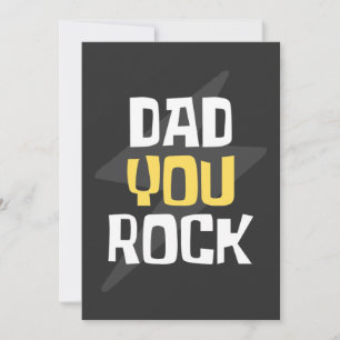 Papa You Rock - Vaderdag/Birthday Gift Kaart