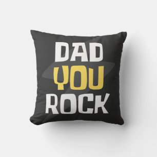 Papa You Rock - Vaderdag/Birthday Gift Kussen