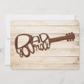 Papa You Rock Vaderdag Wood Gesneden Gitaar (Voorkant)