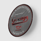 Papa zal het repareren Garage Wall Clock Ronde Klok (Hoek)