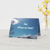 PAPA, ZAL JE HET OOIT WETEN? Kaart (Gele Bloem)