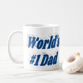 Papa zee blauw halve tekst koffiemok