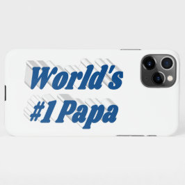 Papa zee blauwe tekst iPhone case 11Pro Max Hoesje