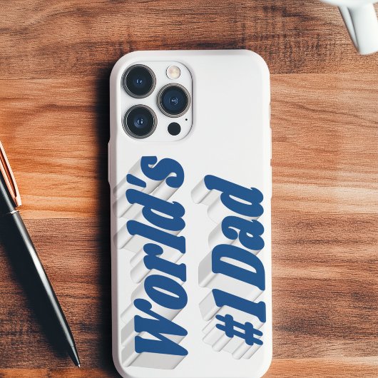 Papa zee blauwe tekst iPhone case iPhone Hoesje