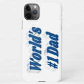 Papa zee blauwe tekst iPhone case iPhone Hoesje (Achterkant)