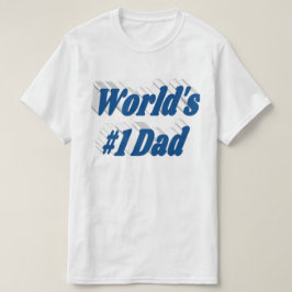 Papa zee blauwe tekst T-Shirt