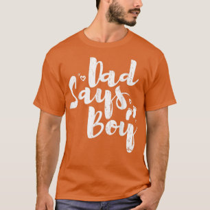 Papa zegt dat het ontwerp van een jongen voor gend t-shirt