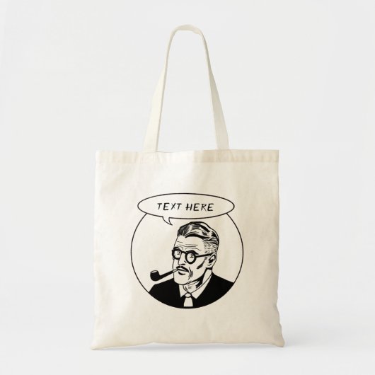 Papa zegt "Tekst aanpassen" Tote Bag (Voorkant)