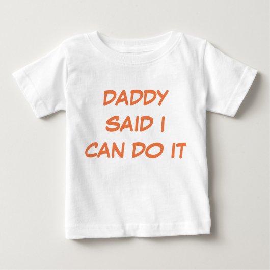 Papa zei dat ik het T-shirt kon maken (Voorkant)